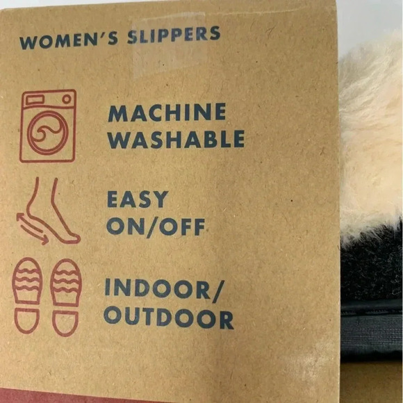 NEW Dearfoams Womens Small 5-6 Wool-Blend Clog Slippers Slip-On Faux Fur Lined - Picture 8 of 8